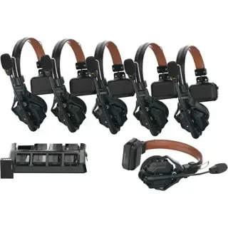 Hollyland 1100ft Wireleess Intercom system with 6 headsets
