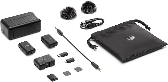 DJI Mic (2 TX + 1 RX Charging Case), Wireless