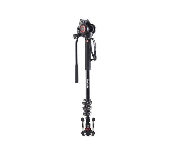 Manfrotto Xpro Aluminum Video Monopod With 500 Series Video Head