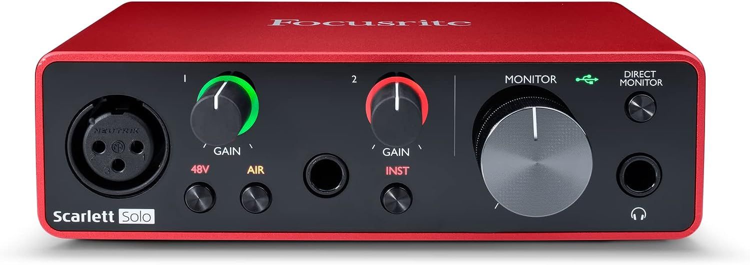 FocUSrite Scarlett Solo 3Rd Gen USb Audio Interface