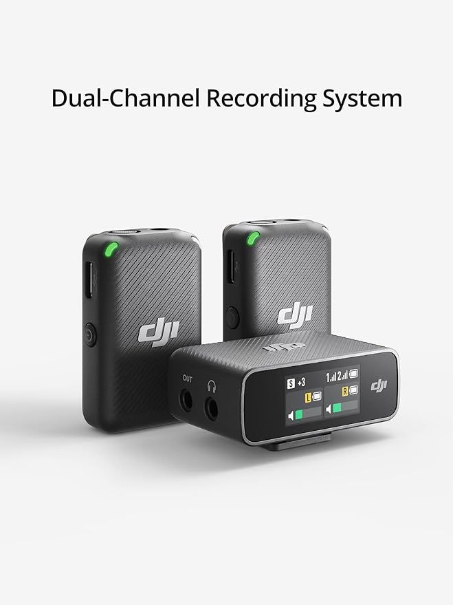 DJI Mic (2 TX + 1 RX Charging Case), Wireless