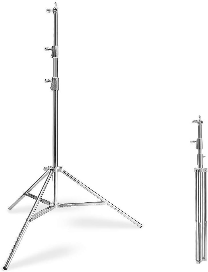 eWINNER Stainless Steel Light Stand 110inches/280cm Heavy Duty